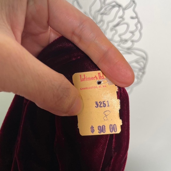 Vintage Velvet Vintage Skirt NANCY CRYSTAL - Picture 6 of 6